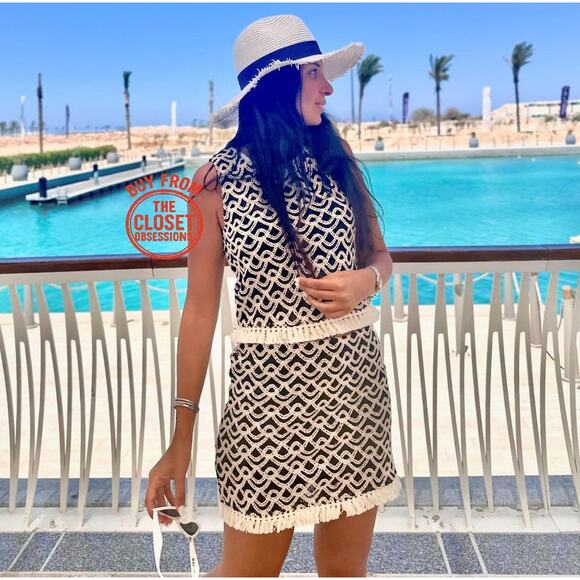 MANGO BLOGGER FAVE!!! Co-Ord Set Crochet Top and Mini Skirt NWT - Picture 5 of 16